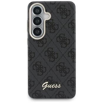 Guess 4G Script MagSafe Защитный чехол для Samsung Galaxy S26 / чёрный (GUHMS26S5P4FWMSK)