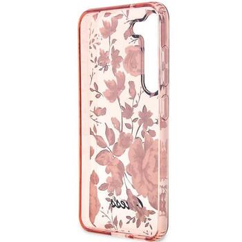 Guess GUHCS23MHCFWSP Flower Collection Защитный чехол для Samsung Galaxy S23+ S916 / розовый (GUHCS23MHCFWSP)