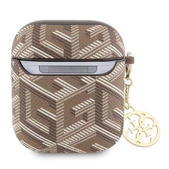 Guess GUA2PGCE4CW AirPods 1/2 cover GCube Charm Защитный чехол для AirPods 1/2 / коричневый (GUA2PGCE4CW)