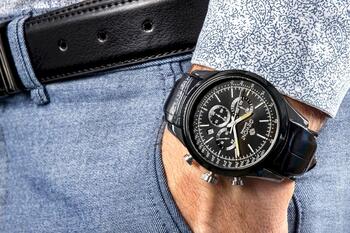 Giewont Chronograph Sapphire Мужские наручные часы GW7650-A4 / чёрный (GW7650-A4)