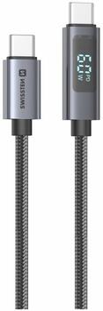Swissten LCD Кабель USB-C - USB-C 1.5m (71551074)
