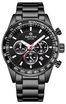 Giewont Vīriešu pulkstenis Chronograph Sapphire GW9140-B2 / melns (GW9140-B2)