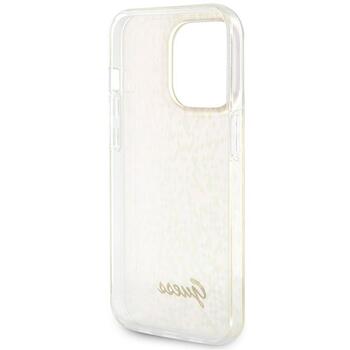 Guess IML Faceted Mirror Disco Iridescent Case Защитный Чехол для iPhone Apple 15 Pro (GUHCP15LHDECMP)