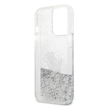 Karl Lagerfeld KLHCP13XGCFS Liquid Glitter Choupette F Aizsargapvalks priekš iPhone 13 Pro Max 6,7