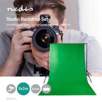 Nedis BDKT10GN Комплект фона для фотостудии 1,90 x 2,95 m (BDKT10GN)