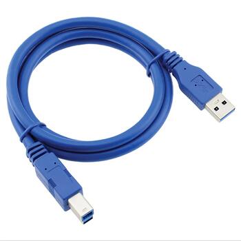 RoGer USB 3.0 A-plug AM-BM Кабель для принтера 1.5m синий (RO-PR-C-B)