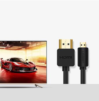 UGREEN HD127 HDMI - micro HDMI HDMI kabelis 1.5m (HDMI 2.0 4K@60Hz) / melns (UG-30102)
