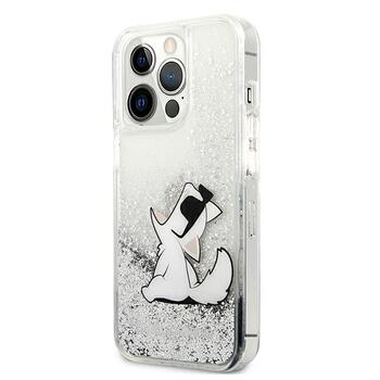 Karl Lagerfeld KLHCP13XGCFS Liquid Glitter Choupette F Aizsargapvalks priekš iPhone 13 Pro Max 6,7