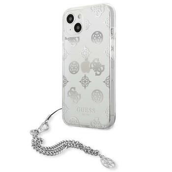Guess GUHCP13SKSPESI Peony Chain Collection Aizsargapvalks priekš iPhone 13 mini 5,4