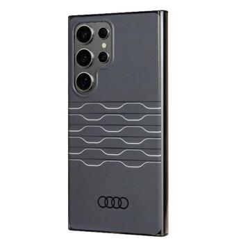 Audi IML Geometric Pattern Чехол для Samsung Galaxy S24 Ultra (AU-IMLS24U-A6/D3-BK)