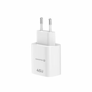 Swissten Edge GaN Tīkla Lādētājs USB-C PD 45W + USB-A 18W QC (22071718)