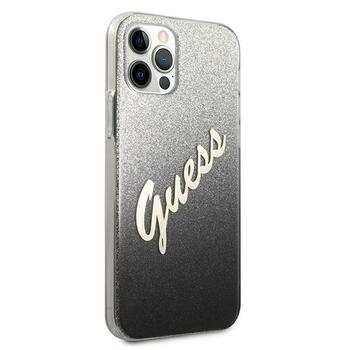 Guess GUHCP12MPCUGLSBK Glitter Gradient Script Защитный чехол для iPhone 12/12 Pro 6,1