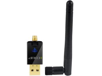EDUP EP - AC1607 Двухдиапазонный 600 Mbps USB WiFi-адаптер 2,4 ГГц / 5,8 ГГц / с внешней антенной (EDUP-600)