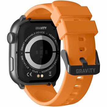GRAVITY GT28-2 Смарт-часы мужские с ремешком + браслетом / оранжевый/чёрный (GT28-2)