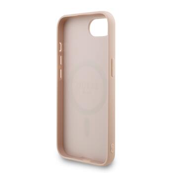 Guess PU Leather 4G Colored Ring Strap MagSafe Case Защитный чехол для iPhone 16e / розовый (GUHMPSE4P4GREGSP)
