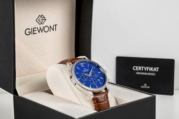 Giewont Chronograph Sapphire Наручные часы мужские GW6310-A5 / коричнево-синий (GW6310-A5)