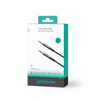 Joyroom SY-A08 Audio Cable Stereo Audio kabelis 3.5 mm Mini Jack 1.2m / melns (JR-SY-A08-BLK)