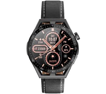 Rubicon RNCE88-1 Smartwatch Смарт-часы с силиконовым ремешком + кожаным ремешком / чёрный (RNCE88-1)