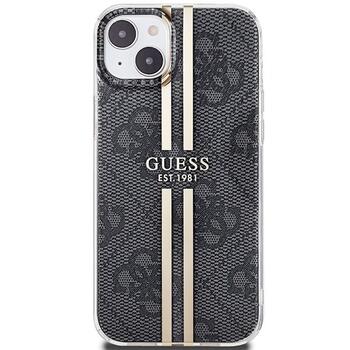 Guess GUHCP15MH4PSEGK Hardcase IML 4G Gold Stripe Aizsargapvalks priekš iPhone 15 Plus/14 Plus 6.7