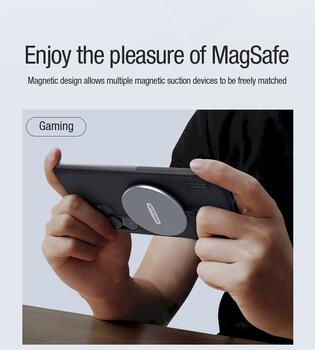 Nillkin Super Frosted PRO Magnetic Back Cover Защитный чехол для Samsung Galaxy S24 Ultra / чёрный (57983118489)