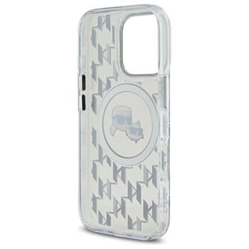 Karl Lagerfeld Hard IML Monogram Karl&Choupette Head MagSafe Case Чехол для Apple iPhone 16 Pro (KLHMP16LHMCKMHT)