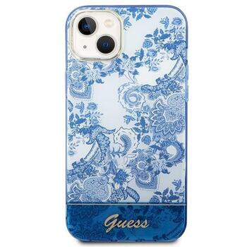 Guess GUHCP14MHGPLHB Porcelain Collection Защитный чехол для iPhone 14 Plus / 15 Plus 6.7