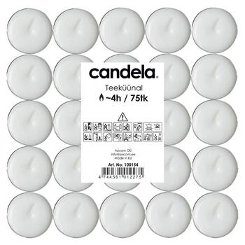 Candela Tējas Sveces 75gab (24100154)