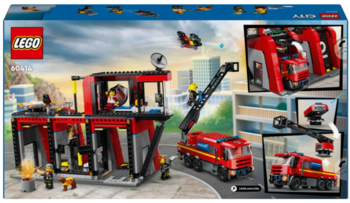 LEGO City 60414 Fire Station with Fire Truck Konstruktors (60414)