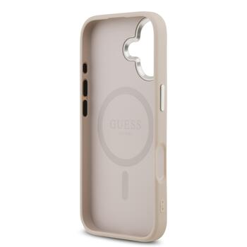 Guess PU Leather Triangle Logo MagSafe Case Чехол для Apple iPhone 17 (GUHMP17SPSDTSCMP)