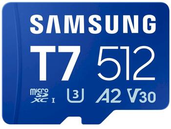 Samsung T7 microSDXC MB-MB512T/WW Карта Памяти 512GB (MB-MB512T/WW)