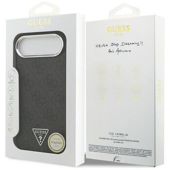 Guess 4G Triangle Logo MagSafe Case Защитный чехол для iPhone Air / чёрный серебристый (GUHMP17MP4TSRCMK)