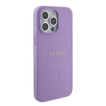 Guess Saffiano MagSafe Back Case Защитный Чехол для Apple iPhone 15 Pro Max (GUHMP15XPSAHMCU)