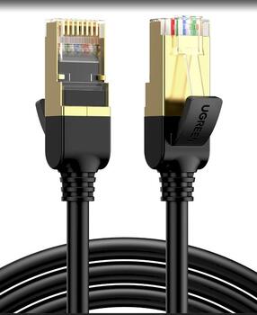 UGREEN NW107 Кабель для зарядки F/FTP CAT7 с 2xRJ45 plugs 15m / чёрный (UG-11274)