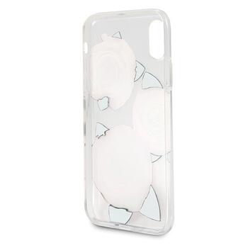 Guess GUHCPXROSTR Hardcase Flower Desire Aizsargapvalks priekš iPhone X / red rose (GUHCPXROSTR)