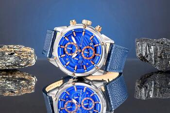 Giewont Chronograph Sapphire Vīriešu pulkstenis / sudrabaini zils (GW8810-A2)