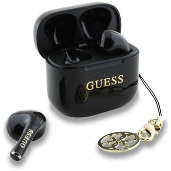 Guess TWS Glossy Effect Printed Classic Logo & Charm Наушники (GUTWSXMCCLK)