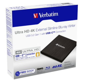 Verbatim 43888  Blu-ray Ultra  Оптический  дисковод HD / 4K (43888)