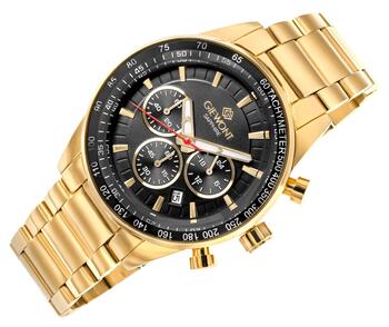 Giewont Chronograph Sapphire Мужские часы / золотой/чёрный (GW9140-B4)