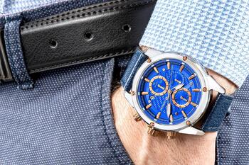Giewont Chronograph Sapphire Vīriešu pulkstenis / sudrabaini zils (GW8810-A2)