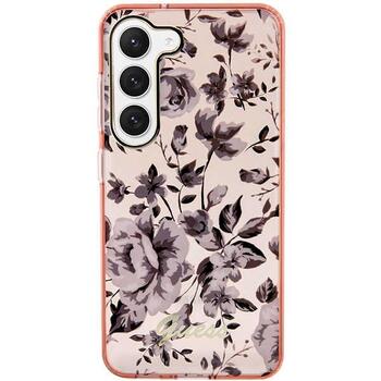 Guess GUHCS23MHCFWSP Flower Collection Защитный чехол для Samsung Galaxy S23+ S916 / розовый (GUHCS23MHCFWSP)