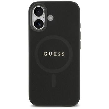 Guess Saffiano Classic Logo MagSafe Защитный чехол для iPhone 17 / чёрный (GUHMP17SPSAHMCK)