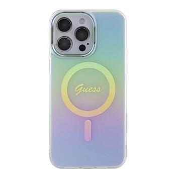 Guess IML Iridescent MagSafe Back Case Защитный Чехол для Apple iPhone 15 Pro Max (GUHMP15XHITSQ)