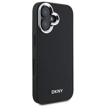 DKNY Plain Silver Logo MagSafe Защитный Чехол для Apple iPhone 16 (DKHMP16SPSCMCLK)