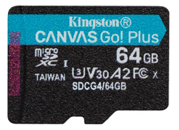 Kingston Canvas Go Plus MicroSDXC Карта памяти 64GB (SDCG4/64GBSP)
