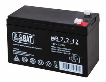 megaBAT MB 7.2-12 Аккумулятор 12V/7Ah / 151x95x65mm (MB7.2-12)