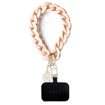 Guess GUOUCBMC4MP Universal Big Hand Strap Acrylic 4G Charm Ремешок на руку универсальный / розовый (GUOUCBMC4MP)