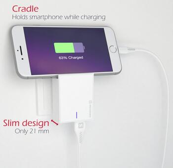 Swissten MFI Apple Сертифицированное Зарядное устройство USB 3А / 15W С проводом Lightning 1.2m (SW-DET-3AWCLMFI-WH)