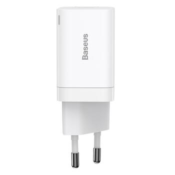 Baseus Super Si PD  Зарядное Устройство 30W /  1x USB-C / 1x USB (BRA012292)