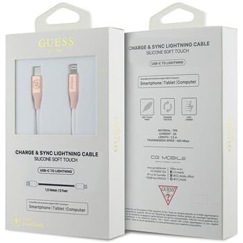 Guess GUCLLALRGDP USB-C - Lightning Кабель 1.5m (GUCLLALRGDP)