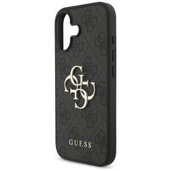 Guess PU 4G Metal Logo Case Чехол для Apple iPhone 17 (GUHCP17S4GMGGR)